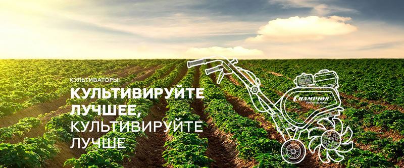 культиватор Champion баннер