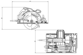 Ручная дисковая пила Metabo KS 55 FS 600955000
