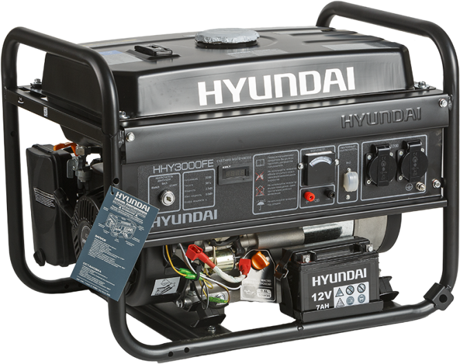 Бензогенератор HYUNDAI HHY 3000FE в Екатеринбурге