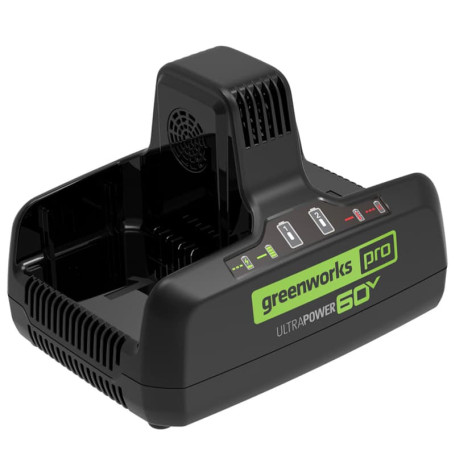 Быстрое зарядное устройство для двух аккумуляторов Greenworks Арт. 2954407, 60V, 10А в Екатеринбурге