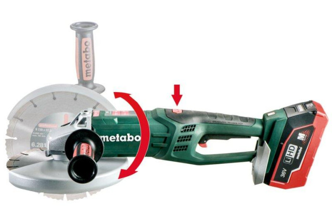 Аккумуляторная угловая шлифовальная машина Metabo WPB 36 LTX BL 230 613101660 в Екатеринбурге