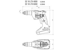 Аккумуляторный шуроповерт для гипсокартона Metabo SE 18 LTX 6000 + SM 5-55 620049510