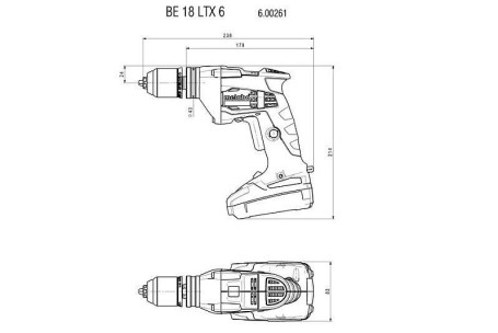 Аккумуляторная дрель Metabo BE 18 LTX 6 600261890 в Екатеринбурге