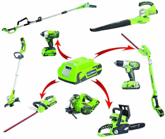 Li-Ion Аккумулятор Greenworks G-24 24V 2 А/ч G24B2 в Екатеринбурге