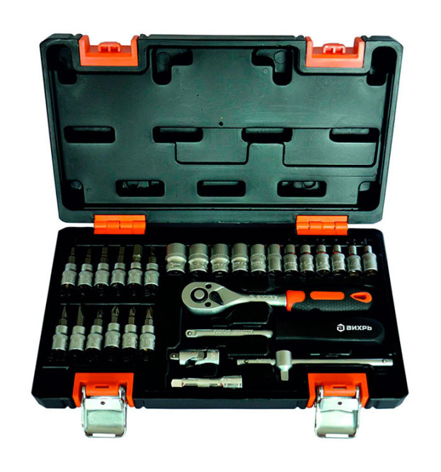 Набор инструментов Вихрь, 1/4&amp;quot; , CrV, в кейсе 29 предм в Екатеринбурге