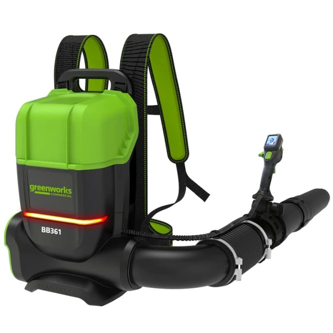 Воздуходув аккумуляторный, ранцевый Greenworks Арт. 2408307, 82V, бесщеточный, без АКБ и ЗУ в Екатеринбурге
