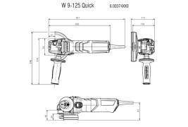 Угловая шлифовальная машина Metabo W 9-125 Quick 600374000
