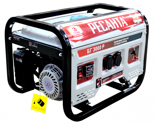 Электрогенератор БГ 3000 Р Ресанта в Екатеринбурге