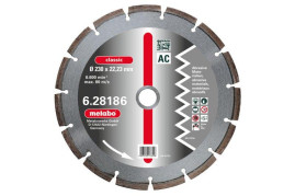 Алмазный диск Metabo 125х22,23мм Classic AC пеноблок,кирпич 628183000