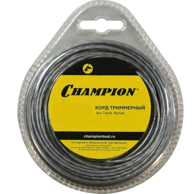 Корд трим.CHAMPION Alu Twist 2.0мм*130м (витой) в Екатеринбурге