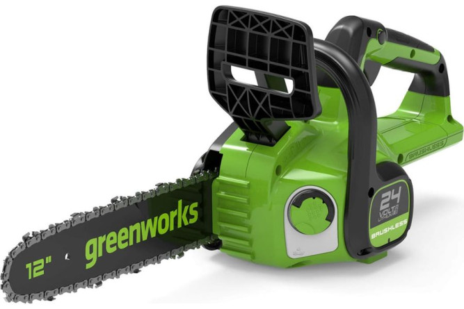Цепная пила аккумуляторная Greenworks Арт. 2007007UB, 24V, 30см, бесщеточная, c 1хАКБ 4 Ач и ЗУ в Екатеринбурге