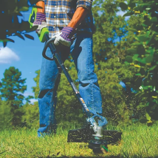 Триммер аккумуляторный Greenworks GD40BC, 40V, 40 см, бесщеточный, с 1хАКБ 8 Ач и ЗУ в Екатеринбурге