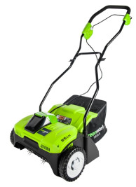 Аэратор аккумуляторный Greenworks , 40V, без АКБ и ЗУ