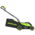 Газонокосилка аккумуляторная Greenworks GD40LM361, 40V, 36 см, бесщеточная, c 1хАКБ 4Ач и ЗУ в Екатеринбурге