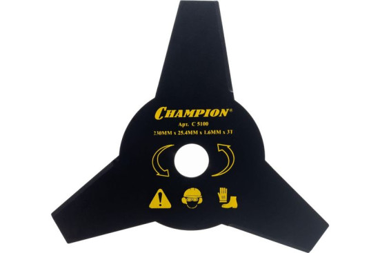 Нож для жесткой травы Champion 3/230/25,4 (тип А) (125R,235R,FS55,80,85,100,120,FR85,350,450) в Екатеринбурге