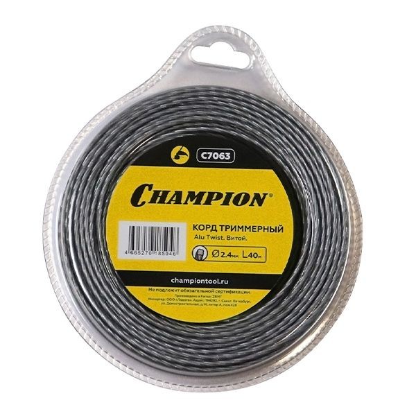 Корд трим.CHAMPION Alu Twist 2.4мм*40м (витой) в Екатеринбурге