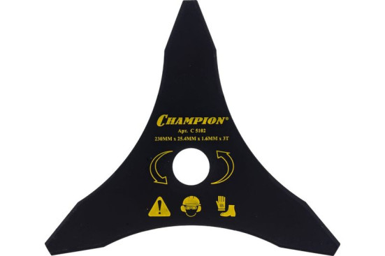 Нож для жесткой травы Champion 3/230/25,4 (тип В) (125R,235R,FS55,80,85,100,120,FR85,350,450) в Екатеринбурге