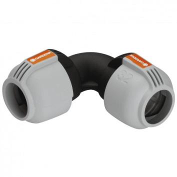 Для шланга 32мм - Соединитель L-образный 32 мм GARDENA 02774-20.000.00