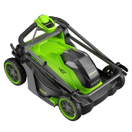 Газонокосилка аккумуляторная Greenworks GD40LM411, 40V, бесщеточная, 41 см, c 1хАКБ 4Ач и ЗУ в Екатеринбурге