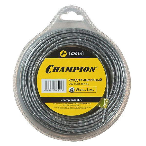 Корд трим.CHAMPION Alu Twist 3.0мм*25м (витой) в Екатеринбурге