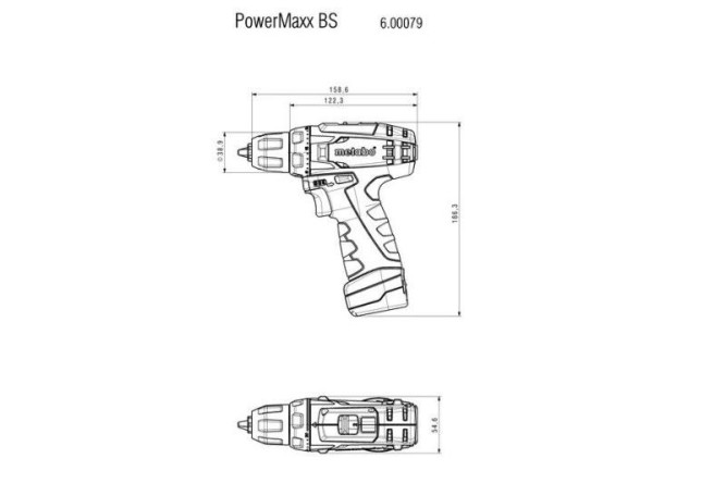 Аккумуляторная дрель-шуруповерт Metabo PowerMaxx BS 600079500 в Екатеринбурге