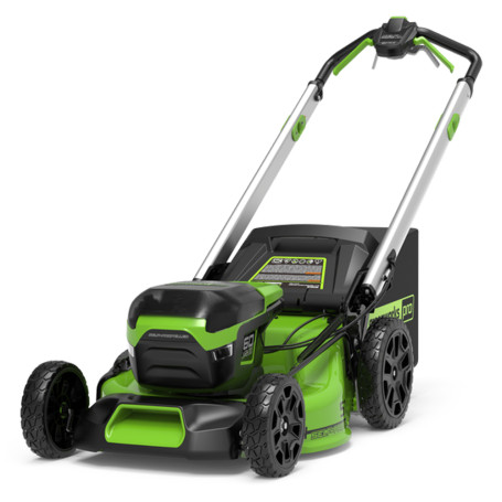 Газонокосилка аккумуляторная Greenworks Арт. 2514307UB, 60V, 51 см, самоходная, бесщеточная, c 1хАКБ 4Ач и ЗУ