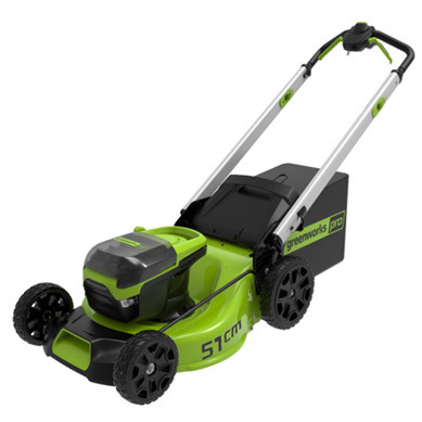 Газонокосилка аккумуляторная Greenworks Арт. 2514307UB, 60V, 51 см, самоходная, бесщеточная, c 1хАКБ 4Ач и ЗУ