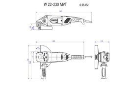 Угловая шлифовальная машина Metabo W 22-230 MVT 606462000