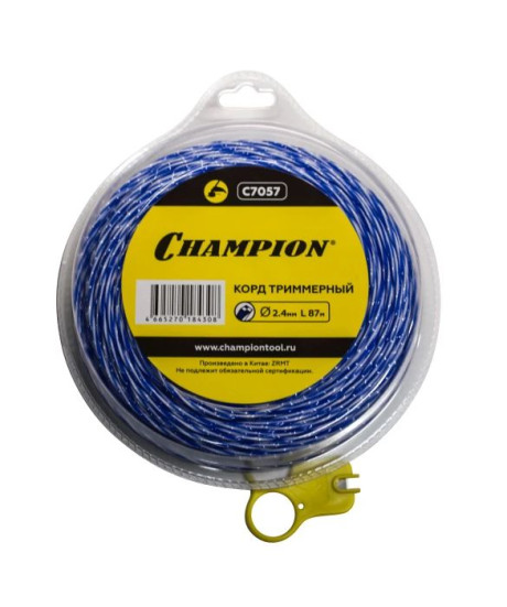 Корд трим.CHAMPION Sky-cutter 2.4мм* 87м (витой квадрат) в Екатеринбурге