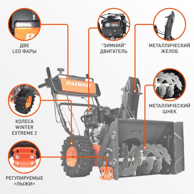 Снегоуборщик бензиновый PATRIOT Сибирь 57  в Екатеринбурге