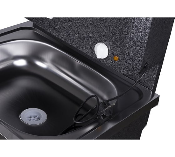 Умывальник дачный КОМФОРТ, с подогревом, нержавеющая мойка, цвет серебро в Екатеринбурге