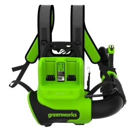Ранцевая воздуходувка аккумуляторная Greenworks GD40BPG2, 40V, бесщеточная, с 1хАКБ 4 Ач и ЗУ
