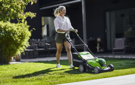 Газонокосилка аккумуляторная Greenworks Арт.2512607UD, 2*24V, 41 см, с 2хАКБ 4Ач и ЗУ