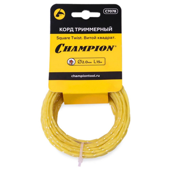 Корд трим.CHAMPION Square Twist 2.0мм *15м (витой квадрат) в мотке в Екатеринбурге