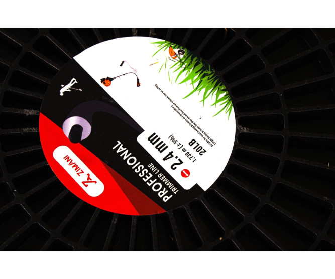 Леска триммерная ZimAni TL1730, 2,4 мм, круг, 2-х компонентная с сердечником, 1730 метров бобина в Екатеринбурге