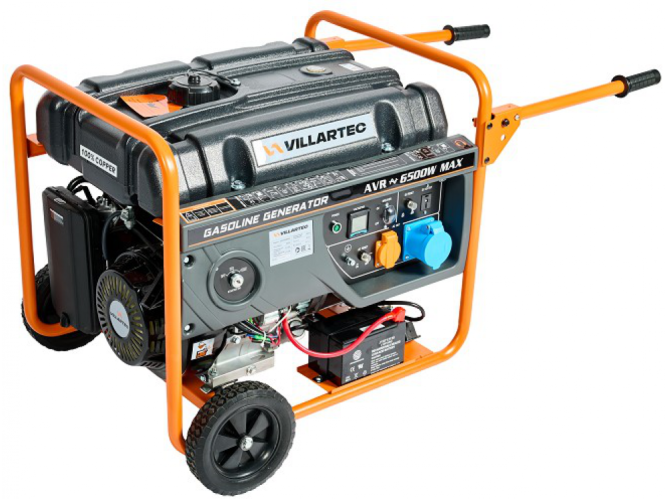 Генератор бензиновый VILLARTEC GG7300ЕВС и блок автоматич.запуска генератора 10кВ в Екатеринбурге