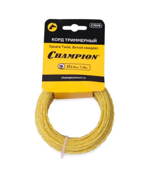 Корд трим.CHAMPION Square Twist 2.4мм*15м (витой квадрат) в мотке