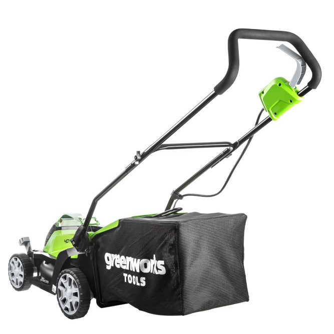Газонокосилка аккумуляторная Greenworks Арт. 2501907UB, 40V, 35 см, c 1хАКБ 4 Ач и ЗУ