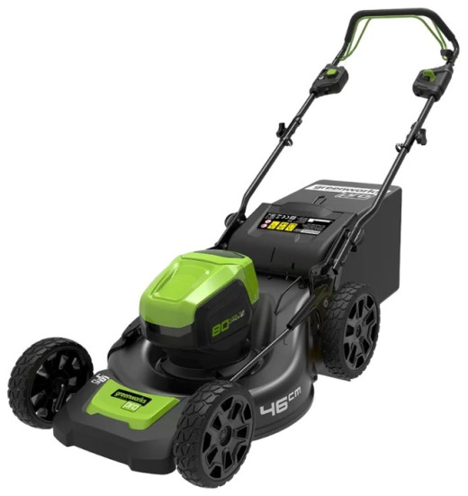 Самоходная аккумуляторная газонокосилка GreenWorks GD80LM51 80V Pro (46 см) бесщёточная без АКБ и ЗУ в Екатеринбурге