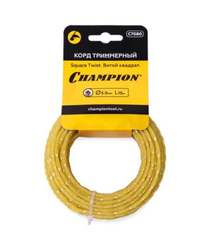 Корд трим.CHAMPION Square Twist 3.0мм *15м (витой квадрат) в мотке