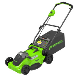 Газонокосилка аккумуляторная Greenworks Арт. 2517907, 40V, бесщеточная, 41 см, без АКБ и ЗУ
