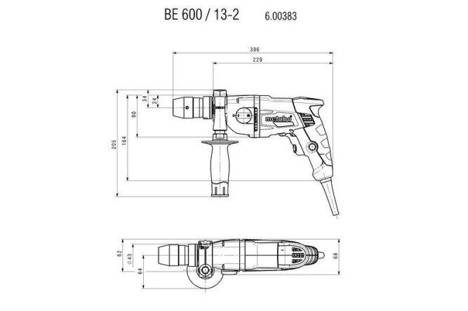 Дрель Metabo BE 600/13-2 600383000 в Екатеринбурге