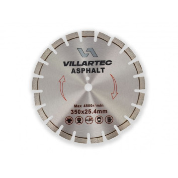Алмазный диск Villartec D 350 мм (14&amp;quot;) асфальт