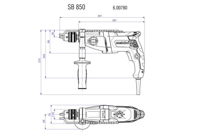 Ударная дрель Metabo SBE 780-2 600781510 в Екатеринбурге
