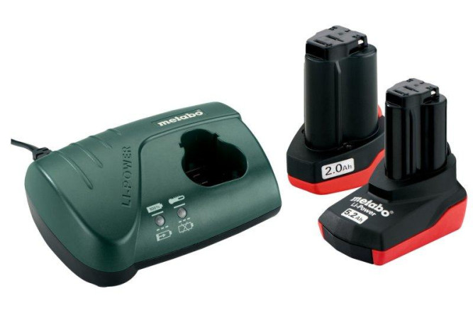 Базовый комплект Metabo 10,8 В Li-Power 1х2,0Ач + 1х5,2Ач + ЗУ LC 40  685067000 в Екатеринбурге
