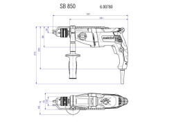 Ударная дрель Metabo SBE 780-2 600781000