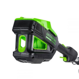 Триммер аккумуляторный Greenworks Арт. 2110607UB, 82V, 40 см,  бесщеточный,   с 1хАКБ 5 Ач и ЗУ
