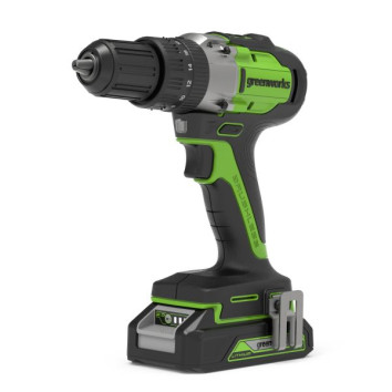 Дрель-шуруповерт ударная аккумуляторная Greenworks Арт. 3704107, 24V, бесщеточная, без АКБ и ЗУ