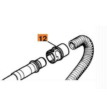 Переходник шланга верхний SE 120/122Е Stihl 49015007300