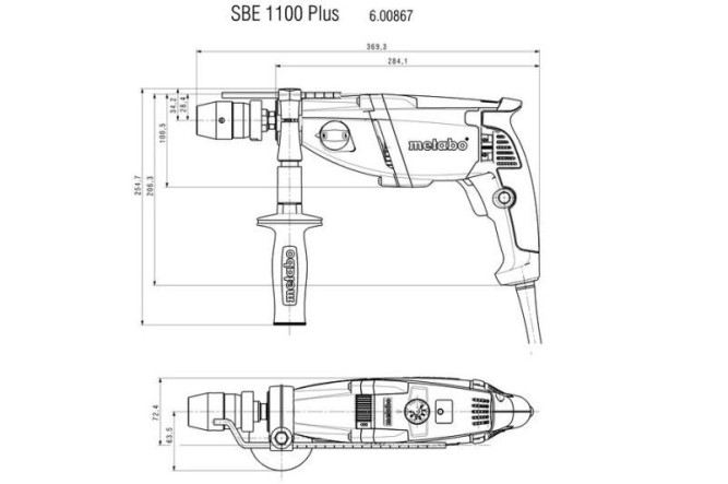 Ударная дрель Metabo SBE1100 Plus 600867500 в Екатеринбурге